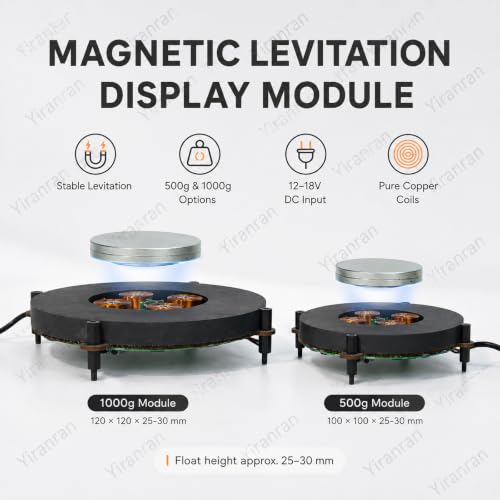 VAXYOR Magnetic Levitation Module Kit, Magnetic Levitation Display Stand, 500g/1000g Load Floating Display Core, 50mm Magnetic Disc, 25–30mm Floating Height, for Collectibles, Models 1kg - Image 2