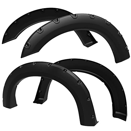 Tyger Auto Fender Flare Compatible with 1999-2007 Ford F-250 F-350 Super Duty, Rough Textured Black Bolt-Riveted Style 4pc | TG-FF8F4097 by Tyger Auto - Used condition - US$74.13
