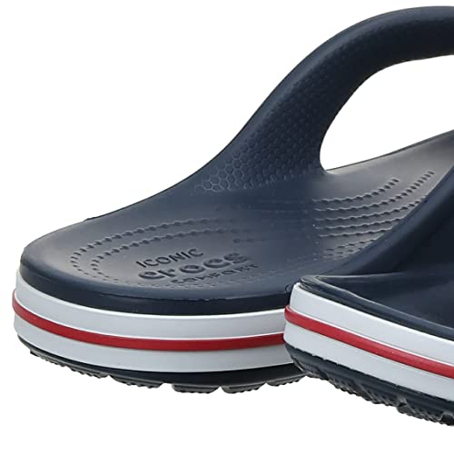 Crocs Unisex Adult Flip Flop, Navy/Pepper, 11 Women 9 Men Us #TOP7