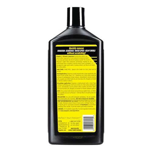 Meguiars G17216EU Ultimate Compound Colour & Clarity Restorer 450ml for hand or machine polisher application - 2