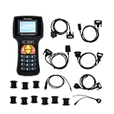 T300 Auto Key Programmer Newest V21.9 Auto Key Programming Tool Universal Car Key Transponder Car Detector Key Maker T300+ Support English… (Black)