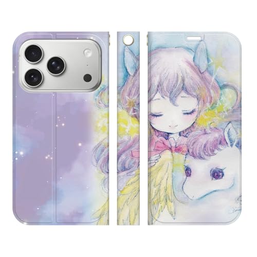 �u���C���Y iPhone 17 Pro Max �Ή� �X�}�z�P�[�X �蒠�^ �J�o�[ �x���g�Ȃ� pegusus & girl �p�[�v�� cinnamon