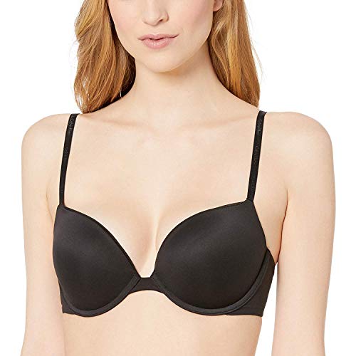 Calvin Klein Women's Constant Push Up Plunge Bra Bra, Black, 34B