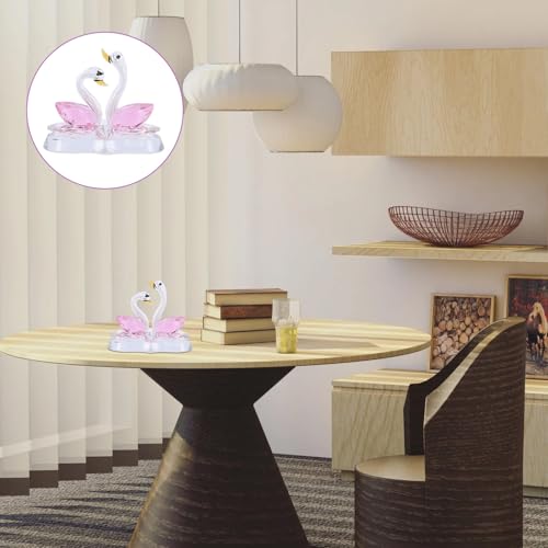 Figurine Artisanale en Quartz Rose et Statuette Cygne Beavorty - 7