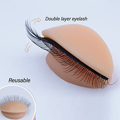 Replacement Eyelids, 3 works Double Layers Eyelashes Eyelids - Image 3