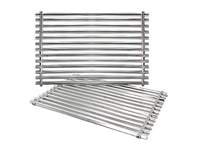 Hongso 15" 304 Stainless Steel Cooking Grid Grates for Weber Spirit E-210, Spirit S 200 & 210, Genesis Silver A, Spirit 500 Gas Grills, 7521 65905 7522 7523 65904 SCG521