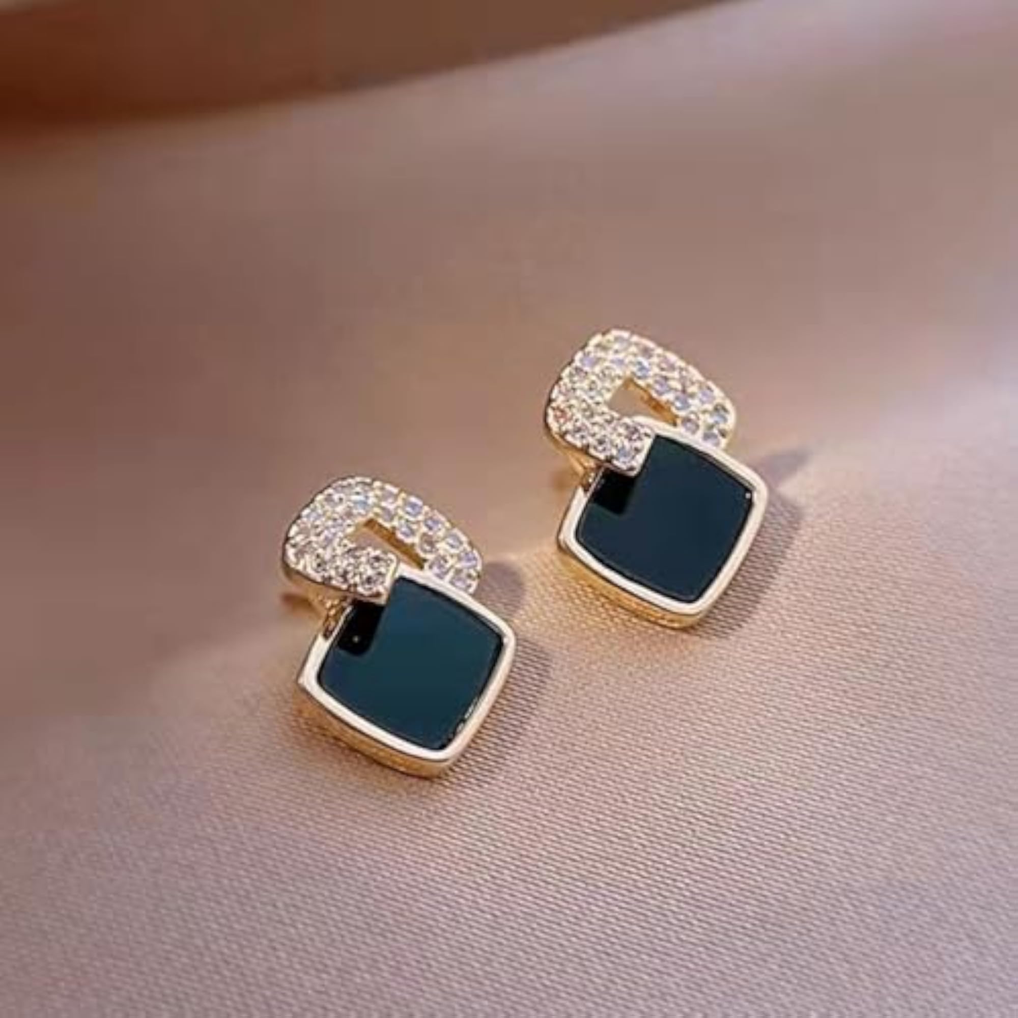 Women's Stylish Plated Stud Earrings Set, Western Design