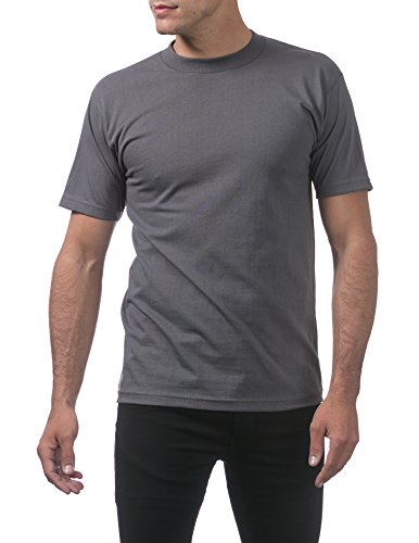 Pro Club Men's Comfort Cotton Short Sleeve T-Shirt, Graphite, Medium - Thumbnail 4