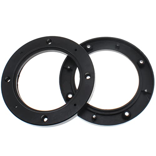 Fdxgyh 4 Pcs 6.5-Inch Auto Car Universal Fit Abs Speaker Spacers Car Stereo Speaker Spacer Adaptor Ring Mounting Bracket (Black) #TOP2