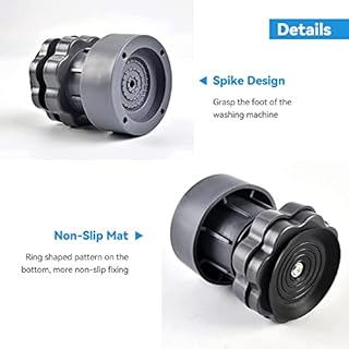 4 Pezzi Piedini per Lavatrice Antivibrazione, 7-10cm Regolabile Piedini in Gomma Universali, Tappeto Antivibrazione Lavatrice, Per Lavatrice Asciugatrice Frigoriferi