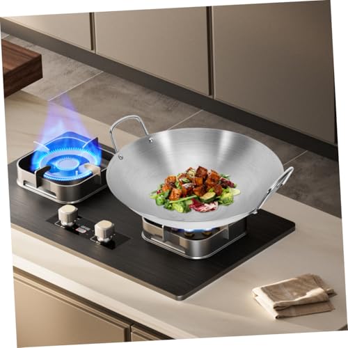 Wok de acero inoxidable Homoyoyo, 28x28cm, plateado miniatura 7