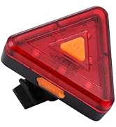Toddmomy 1pc Triangular Tail Lights Bike Rear Light Bike Lamp Bike Warning Lamp Triangle Lamp Sig...