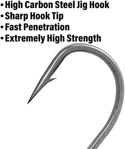 Dr.Fish Swimbait Jig Heads, 10-Pack, Firetiger, 1 oz, Hook 5/0, photo 4 of 8