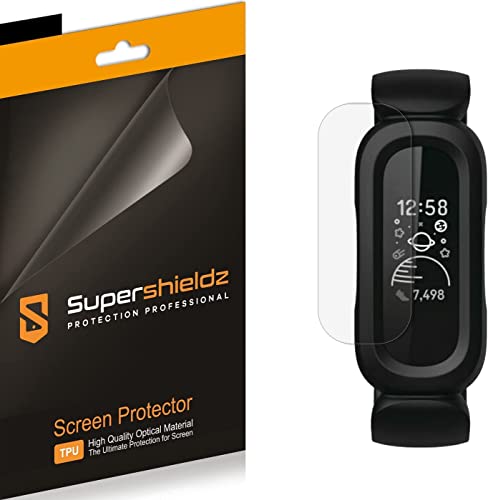 Supershieldz (3 Pack) Designed for Fitbit Ace 3 Screen Protector, 0.12mm, High Definition Clear Shield (TPU) by Supershieldz - Used condition - US$4.84