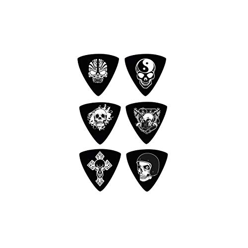 Palhetas Dolphin 9006, Colecionáveis Metal Bass BK Sortidas 1.14mm, com 6 Unidades