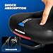 ROCKBROS Fahrradsattel Bequem Gelsattel Herren Damen Ergonomischer Breiter Fahrradsitz Weich Memory...