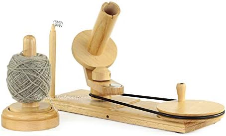Nostepinne Maple Wood Center Pull Ball Yarn Winder | Knitting Crochet Accessories | Yarn Storage | Nagina International (Beech Winder)
