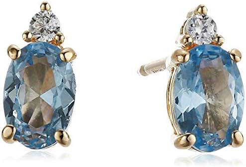 18K Yellow Gold Plated Sterling Silver Stud Earrings