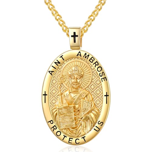 WYUESGU 14K �S�[���h ��쐹�l ���_�� �j���p �y���_���g �l�b�N���X �J�g���b�N �@�� �a�����v���[���g 2.5mm 22�C���` + 2�C���` �����`�F�[��, 28*28mm, �x�[�X�B, �W�F���X�g�[���Ȃ�