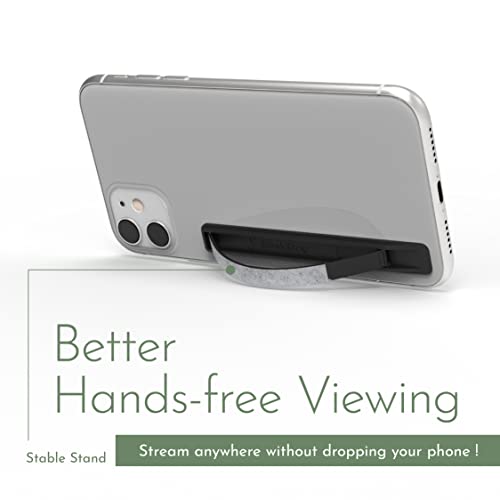 Swappable Ultra-Thin Phone Grip - Convertible Grip Holder Fits Most Iphone And Android Cases, Strap Holder Compatible With Wireless Chargers And Car Mounts - Sleekstrip Sleekgrip Essential #TOP6