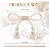 Amazon.com: NICEEC 2 Pack Natural Cotton Rope Curtain Tiebacks Boho ...