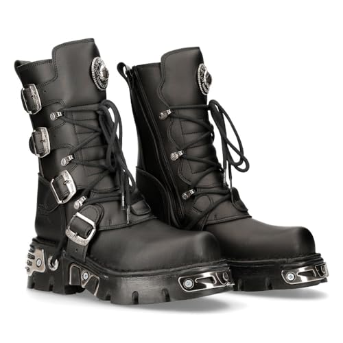 Bottes New Rock M.373 S7 Noir le choix végane pour éviter le cuir sans perdre le style