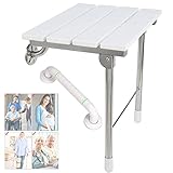 ★ 【Versatilidad】: aunque el asiento de la ducha se diseñó originalmente para su uso en el baño, este taburete para ducha también es ideal para sentarse mientras se quita los zapatos. O puede hacer una pequeña área de descanso en el pasillo, la cocina, etc. Donde necesite descansar.
