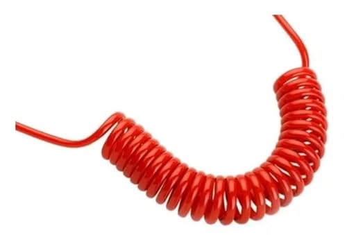 2 Pistola De Ar Botão Mangueira Cabine Caminhão Vermelha