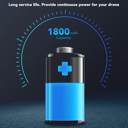 Image of E88 | E99 Drone Battery 1800mah | M3 Max Drone and lithium ion battery 3.7v rechargeable (Black 02)