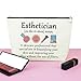 Mxrymvu Esthetician Gifts for Women Esthetician Definition Makeup Bag Beauty Magician Cosmetic Bag Birthday Christmas Graduation Present for Friends Travel Pouch