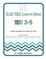 ELAR TEKS Lesson Plans - TEKS 3-5 (Teach BIG!) 1966301197 Book Cover