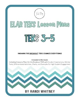 Paperback ELAR TEKS Lesson Plans - TEKS 3-5 (Teach BIG!) Book