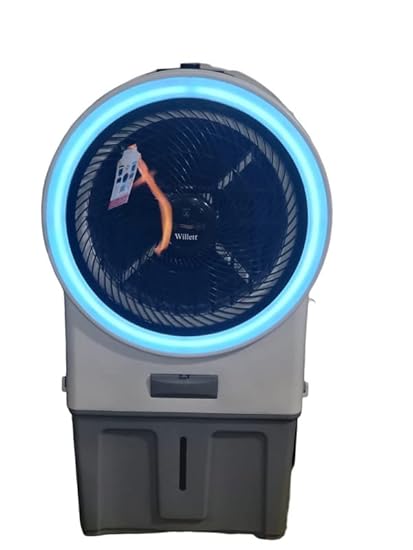 WILLETT 80L Dessert Air Cooler for Home/office/outdoor With Led Lighting, Ice Tub, Honeycomb Cooling Pads (80L, 140 Watts)