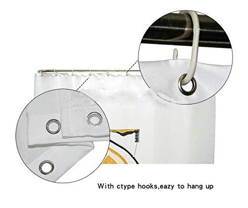 MUMUWUSG Bad Duschvorhang Teppich Set 4 Stück Duschvorhang 4pcs / Kit, Sockel Teppich Deckel-Deckel Vier-teiliges Set… – Bild 6