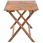 Beliani Cento Gartentisch Set Akazienholz Dunkelbraun