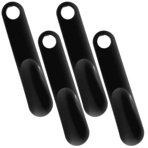 Xinjoduz 4 Stück Kunststoff Schuhlöffel, 19.5cm Mini Kleiner Schuhanzieher Klein Kurz Schulöffel mit Lochung zum Aufhängen Wandhalterung Reiseschuhlöffel für Männer Frauen Senioren