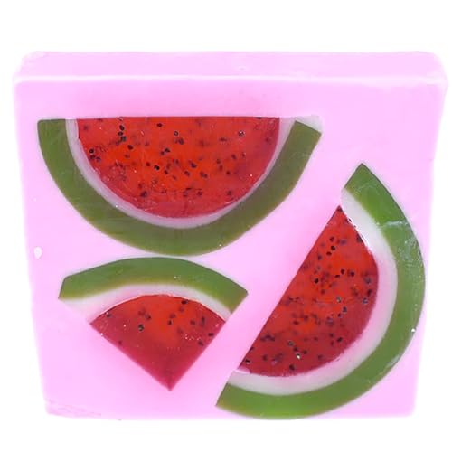 Bomb Cosmetics Soap Slice, Watermelon Sugar Fragrance, 100g, Sweet and Uplifting, Enriched with Grapefruit and Neroli Essential Oils for Bath and Shower Use