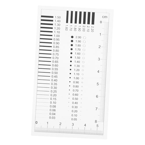 Ciieeo Defects Measuring Crack Gauge High-Precision Inspection Ruler Transparency Flaw Detection Film for Spot Inspection