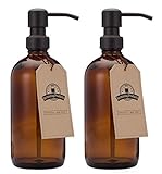 Dickes bleifreies Glas hält dem täglichen Gebrauch stand - Spender aus echtem Metall ist korrosionsbeständig