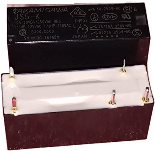 Relais de puissance JS5-K DC5V 10A pour circuit imprimé 5 broches
