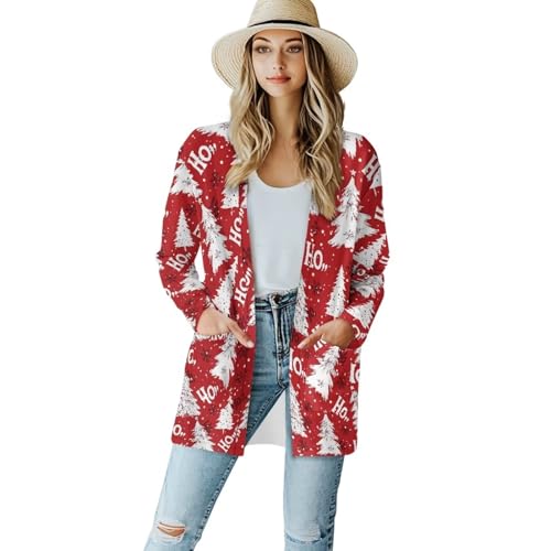 Image of Cardigan for Women Long Sweater Open Front Sweaters Fashion Lightweight Cardigans with Pockets