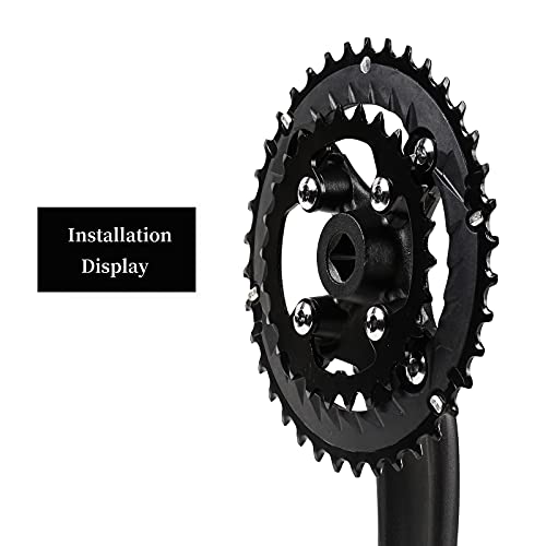 Bucklos 64/104 Bcd Bike Chainring Set With Pin, Steel Cnc Alloy Double/Triple Mtb Chainring 22T 24T 26T 32T 38T 42T 44T 4 Bolts Mountain Bicycle Chainrings 8 9 10 Speed Compatible #TOP6