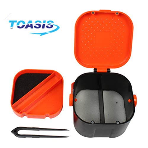 Toasis Fishing Worm Storage Container Live Bait Plastic Box