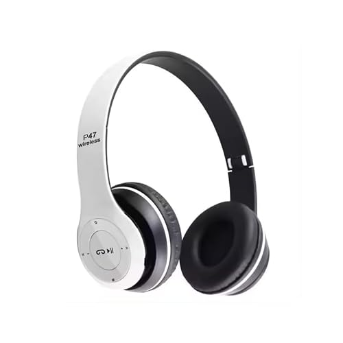 iCallMart P47 Bluetooth Over Ear Headphones Wireless with Mic (Multicolor)