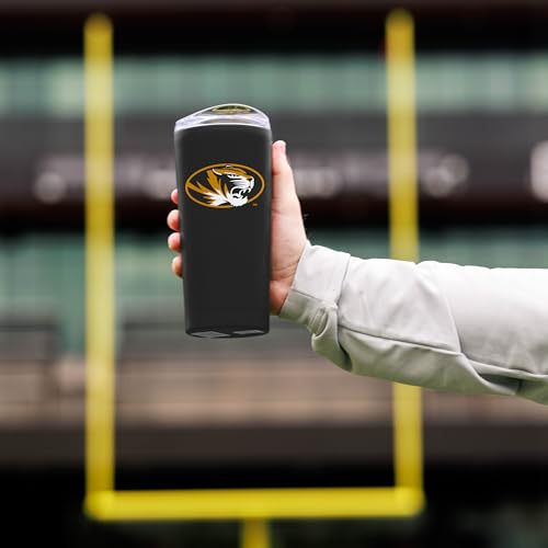 Image of Logo Brands NCAA 20 oz Powder Coat Stainless Tumbler -Double-Wall Insulated Everday Tumbler for Hot or Cold Drinks, High Lip Lid, Team Color