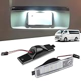 Virauto トヨタ ハイエース 200系 ライセンスランプ LED ナンバー灯 新型9型対応 1/2/3/4/5/6/7型 グレード対応 高輝度 爆光 取付簡単 T10 ライセンス灯 純白光 SMD18連 2835チップ 純正より明るい 無極性 純正交換 小型 カスタム アクセサリー パーツ 内装 2個入り