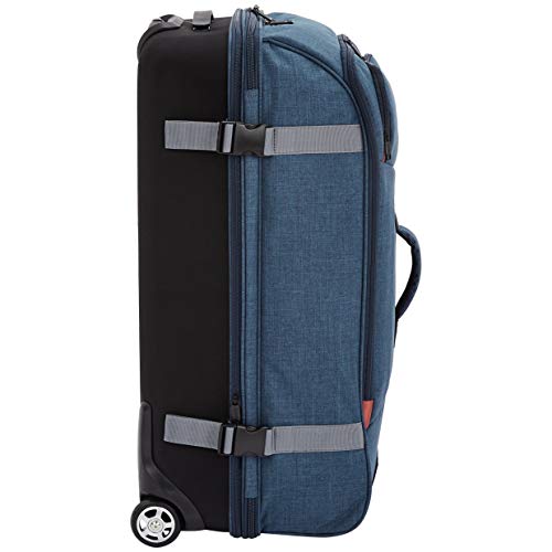 Amazon Basics Rolling Travel Duffel Bag Luggage with Wheels, Large, Green