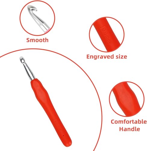 Modurio Ergonomische Häkelnadeln Set 14-tlg – Bild 3