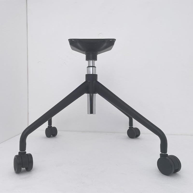 Executive Chair Four-Star Base, Swivel Chair Metal Components, Office Chair Base with Seat Leg Support, Black, Height Adjustable with Casters