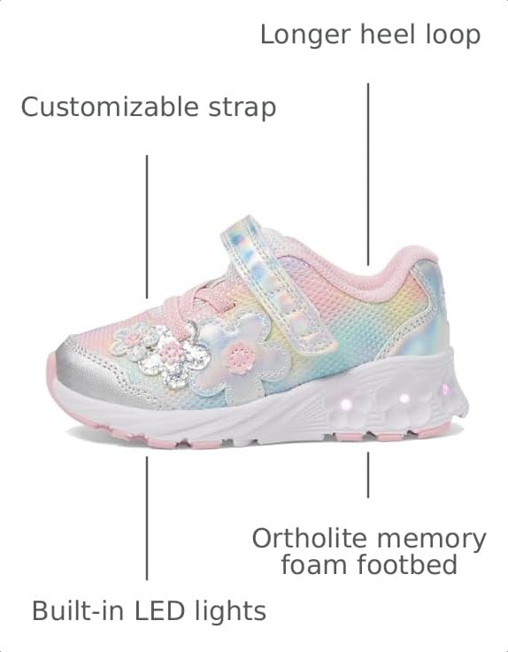 Stride Rite Womens SR Lighted Glimmer 2.0 - Adapt (Toddler) Multi 10 X-Wide by Stride Rite - Used condition - Image 3